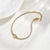 Wind Stainless Steel Zircon Chain Bracelet, High-End Luxury Women'S Jewelry Br-2740