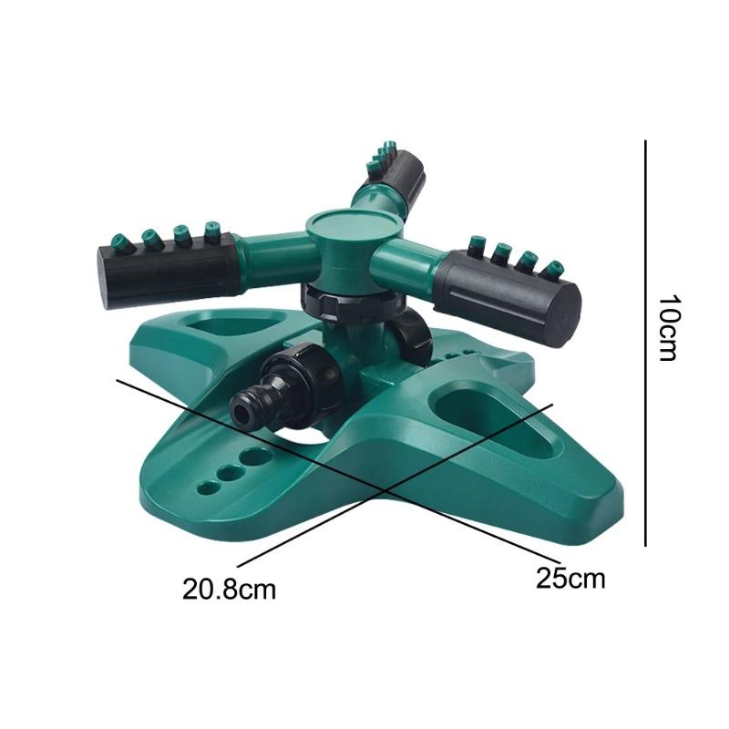 

Модернизированный автоматический спринклер для газона, вращающаяся на 360 градусов система орошения газона, 2 режима, спринклер для воды, 4 насадки, садовые принадлежности для двора зелёный