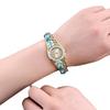 Rich In Flowers Vintage  Watch Rhinestone Bracelet Quartz Watch  Elegant Wear