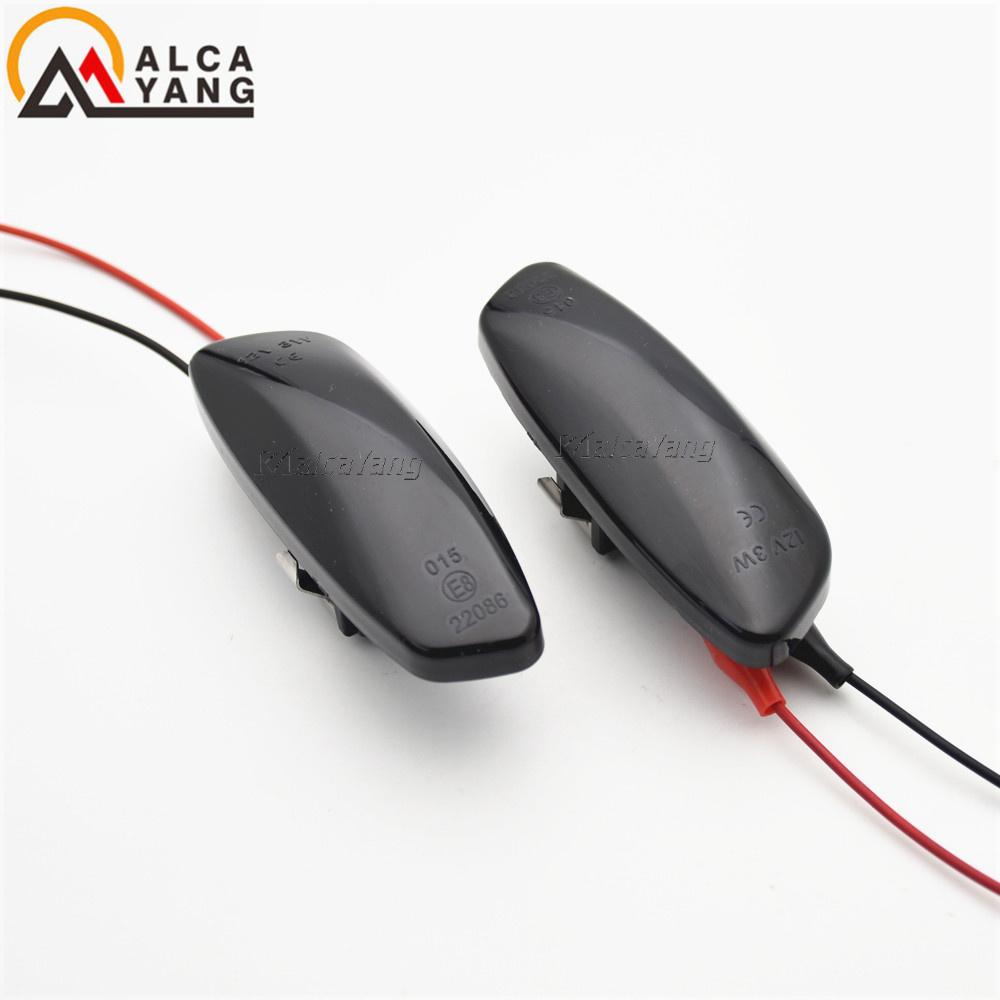 For Peugeot 207 308 3008 5008 RCZ For Citroen C3 C4 C5 DS3 DS4 Car LED Dynamic Turn Signal Blinker Side Marker Fender Light