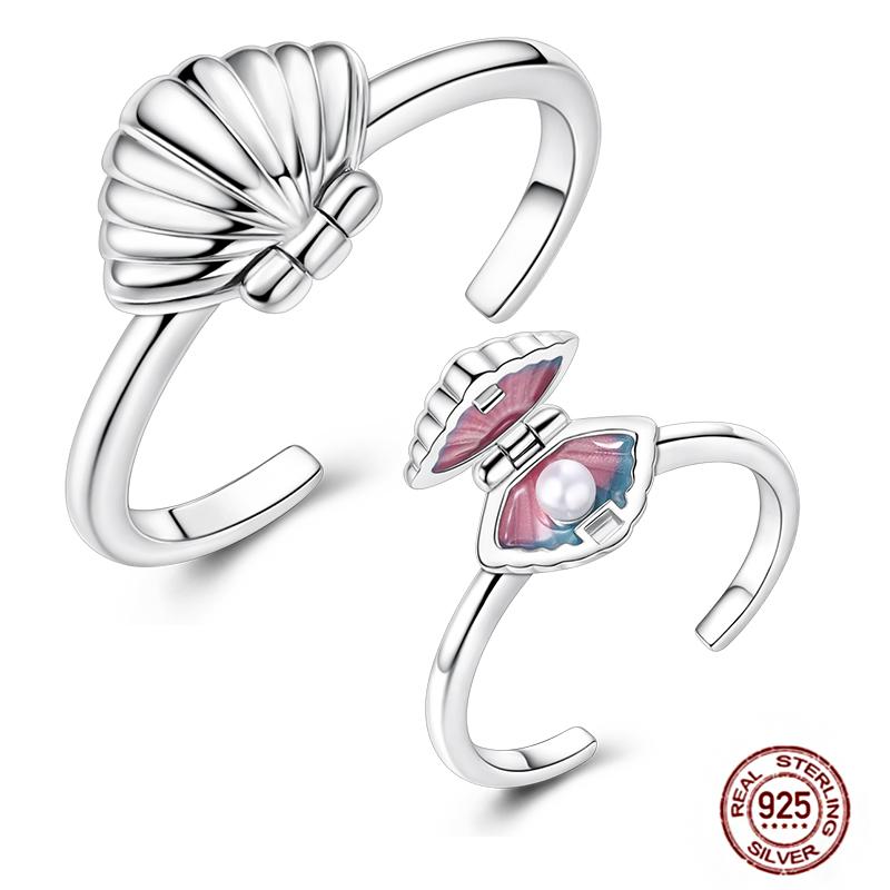 Free Size 925 Sterling Silver Ring Butterfly Sun Moon Sunflower Crystal Original Adjustable Rings for Women Wedding Jewelry Gift