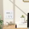 Outlet Adapter Portable Multifunctional U.S. Standard Multi-Plug Outlet Splitter For Bathroom Dorm Home Workplace Hotel Kitchen