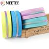 1/2/3/4/5M Meetee 5# Nylon Zipper Tapes Decor Rainbow Teeth Zips for Pocket Handbag DIY Coat Zip Repair Kit Sewing Accessories