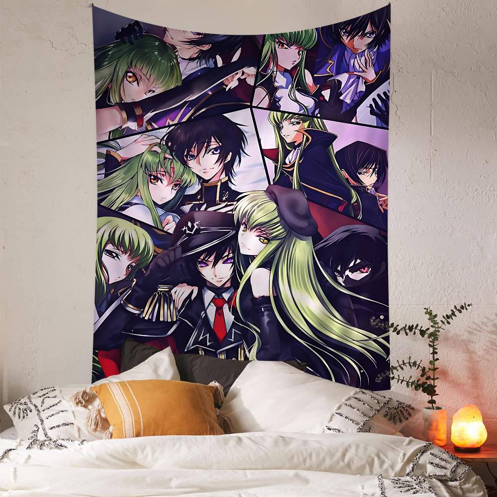 Arazzo Colorato Code Geass da Appendere alla Parete Arazzi da Parete Bohémien Decorazioni Murali Mandala