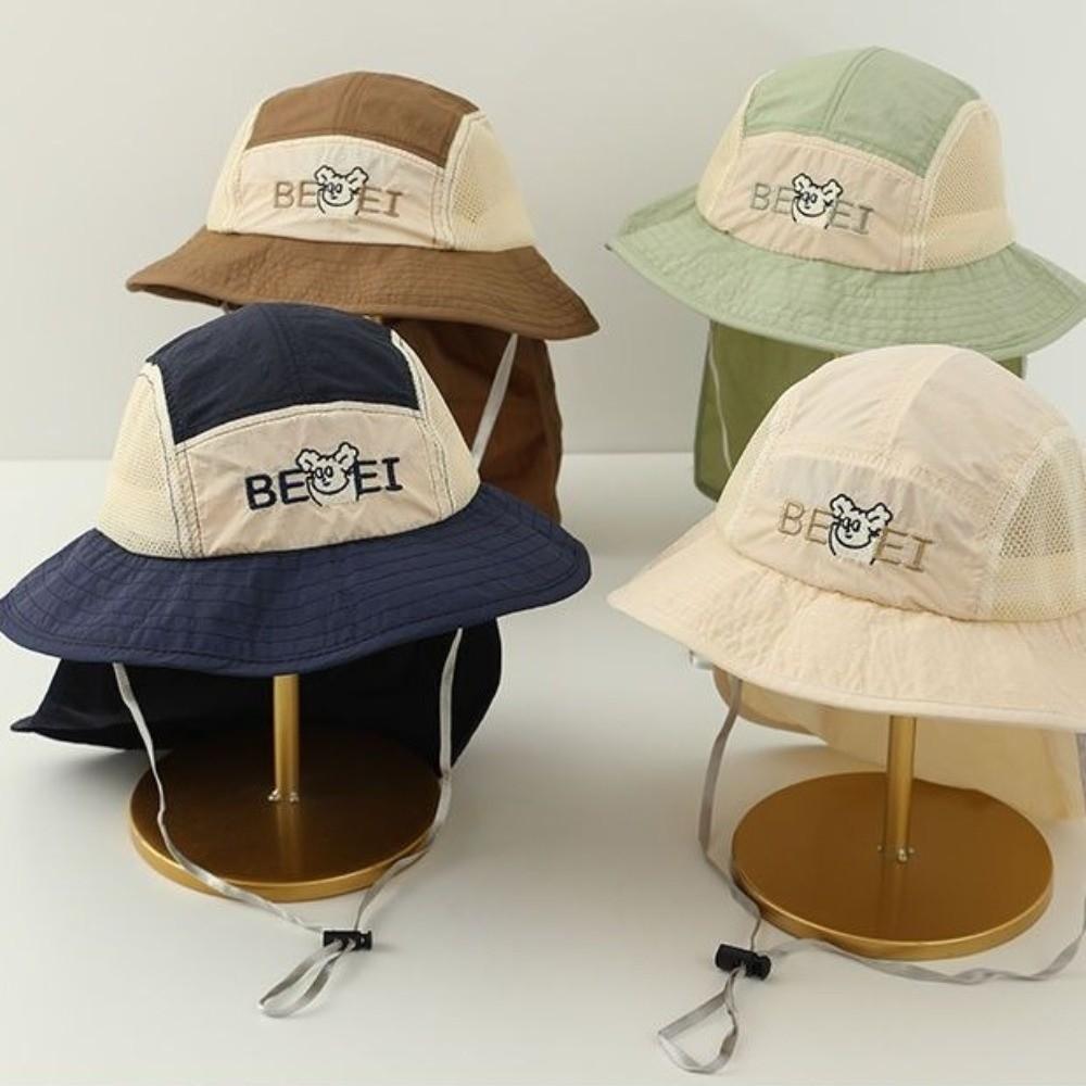 Adjustable Children Fisherman Cap Quick Drying Kids Sun Protection Cap Baby Bucket Hat Activities