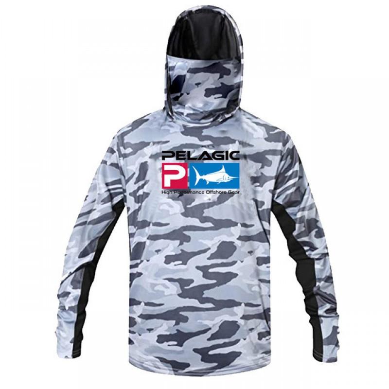 Quick-Dry Fishing Shirt Men With UPF 50 Sun Protection Dust-Resistant Face Cover Lightweight Breathable Cycling Jersey Style