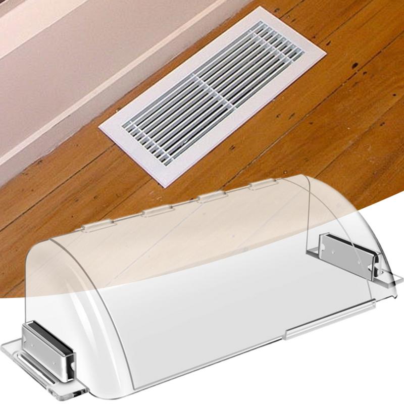 Magnetic Air & Hear Deflectors Transparent Adjustable Floor Vent Deflector Air Circulation Accessories For Home Or Office