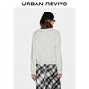 UR Women's Casual Color-Block Short Sweatshirt with Cute Pet Print