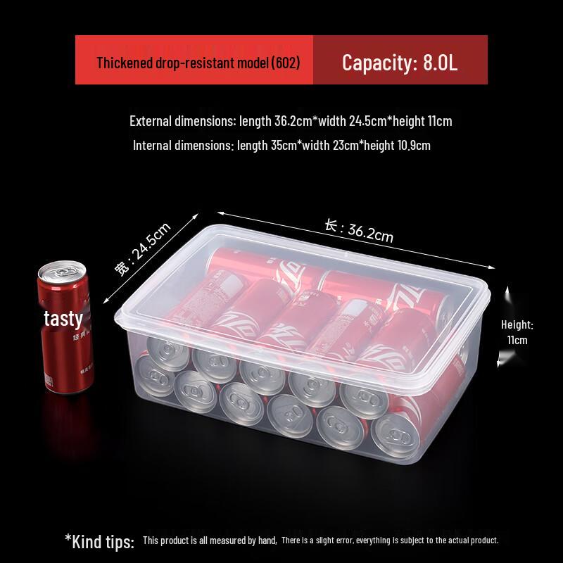 Ally Rectangular Transparent Plastic Food Storage Container