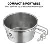 Camping Sierra-kopp i rostfritt stål Lätt och kompakt Campinggryta Vandring Kaffemugg Skålkopp