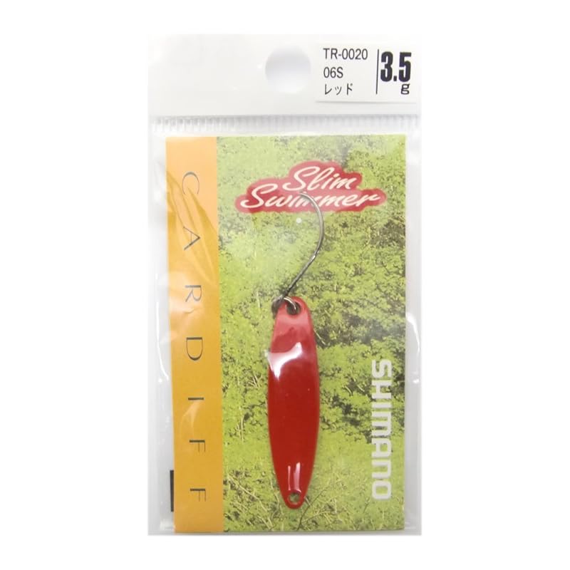 

SHIMANO Cardiff Area Spoon Slim Swimmer 3.5g TR-0020 06S Red 972682