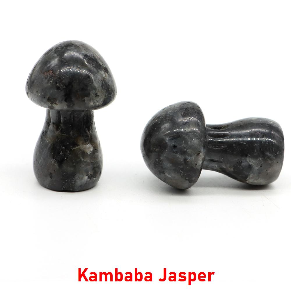 1.5" Natural Crystal Mushroom Gem Quartz Mushroom Mineral Healing Reiki Home Decoration Diy Crafts Gift Aquarium Stone