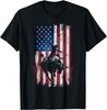 Cowboy del Rodeo Stile Western Bandiera USA Cowboys Maglietta Regalo T-Shirt Unisex