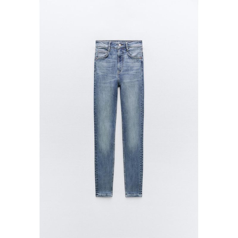 Za2024 Summer New Product Women's Clothes Elastic Close-Fitting Body Shaping High Waist Tappered Pencil Denim 3643050 807