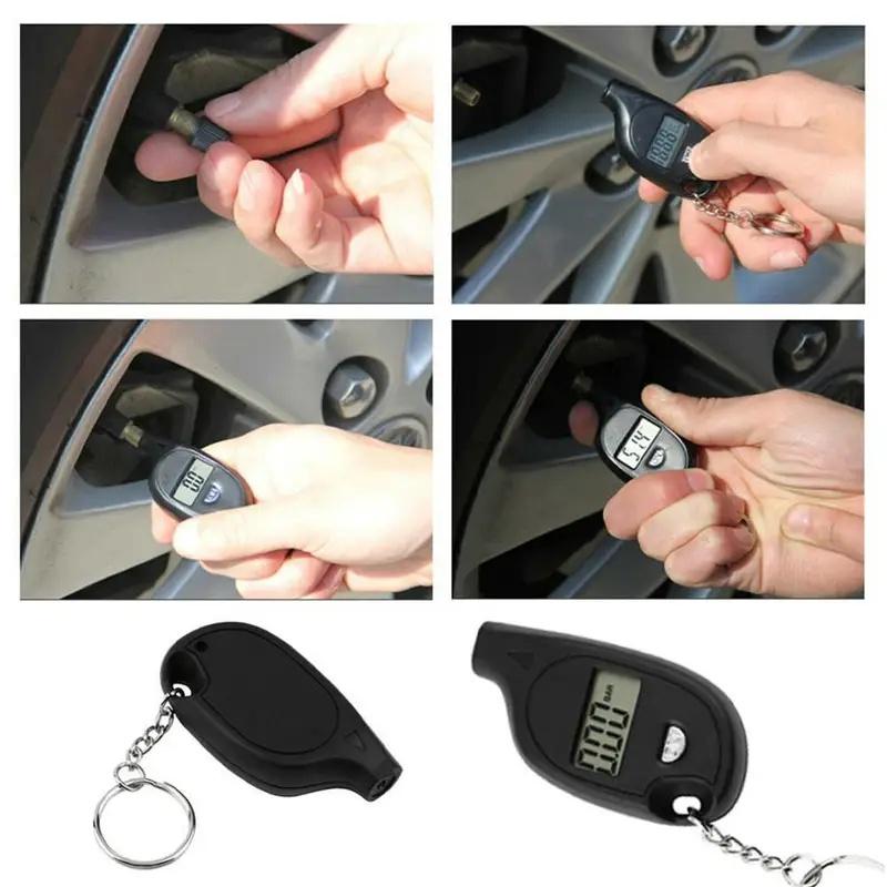 Mini Tire Gauge Digital With LCD Display Car Tire Air Pressure Tester Meter Auto Car Motorcycle Tire Safety Alarm Testing Tools