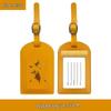 Customizable PU Leather Passport Cover with Hot Stamped Logo, Map, Luggage Tag, & Passport Holder Set