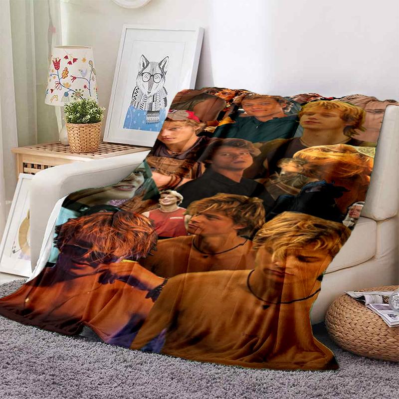 Coperta 3D Rudy Pankow Star JJ Maybank, Morbida Coperta Plaid per Casa Camera da Letto Letto Divano Picnic Viaggio Ufficio Coperta Regalo Bambini