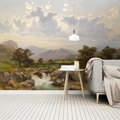 European Retro 3d Mural Hand Painted Forest Nature Landscape Photo Wallpaper Bedroom Living Room Wall Papers Home Decor