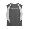 Li Ning Badfive Printed Breathable Casual Fashion Loose Color Block Letter Tank Top Men Tops Black Pine-Grey AVSV183-2
