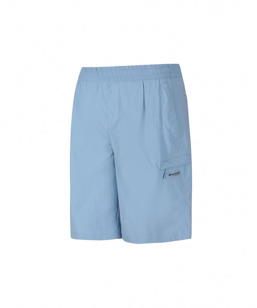 DISCOVERY EXPEDITION Uni Freshvent Lightweight Woven Training Cargo Knee-Length Shorts (Blue)