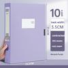 10pcs Large Capacity A4 File Folder Multifunctional Waterproof Document Organizer Dustproof Desktop Storage Document Holder