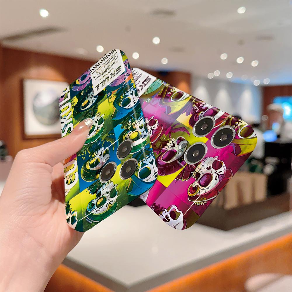 All-inclusive Film Phone Case Cartoon Fashion Design Hard Shell Full Cover Camera Shockproof Protection Case for OPPO Realme OnePlus Infinix Tecno