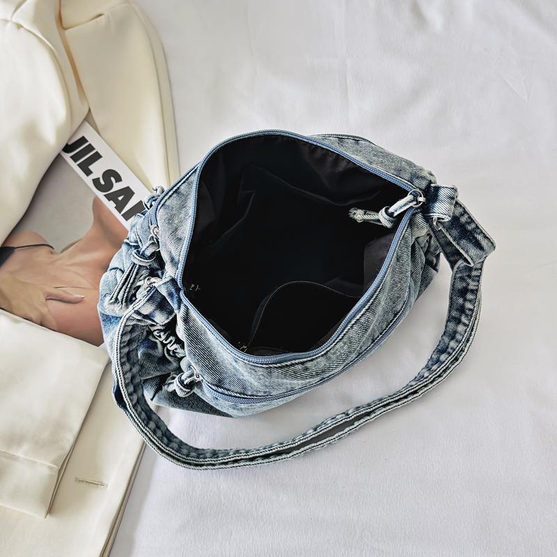 Denim Bag Women's Commuter Tote Bag Large Capacity Crossbody Bag