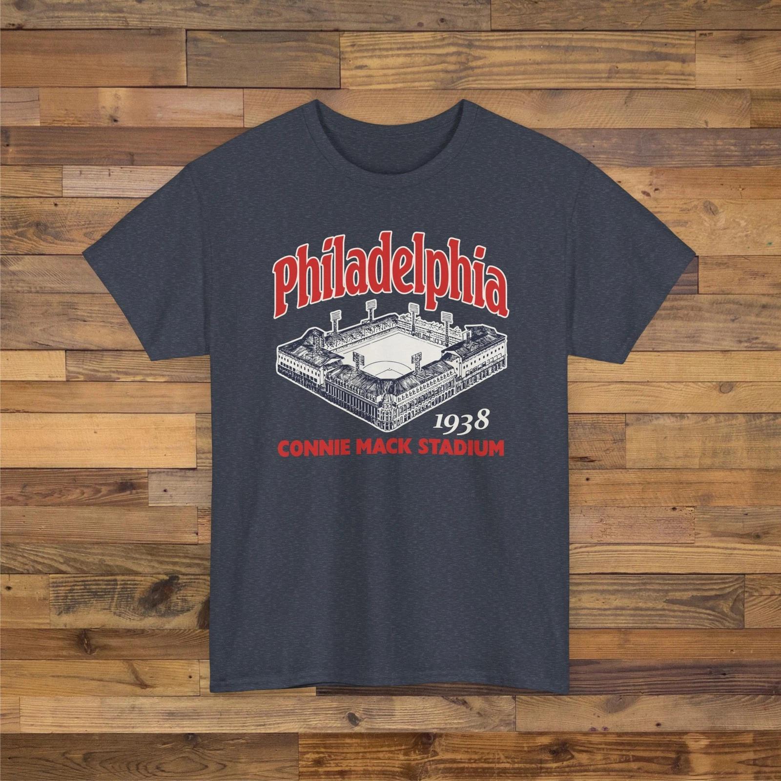 Connie Mack Stadium 1938 Ballpark T shirt - Philadelphia Phillies Baseball S