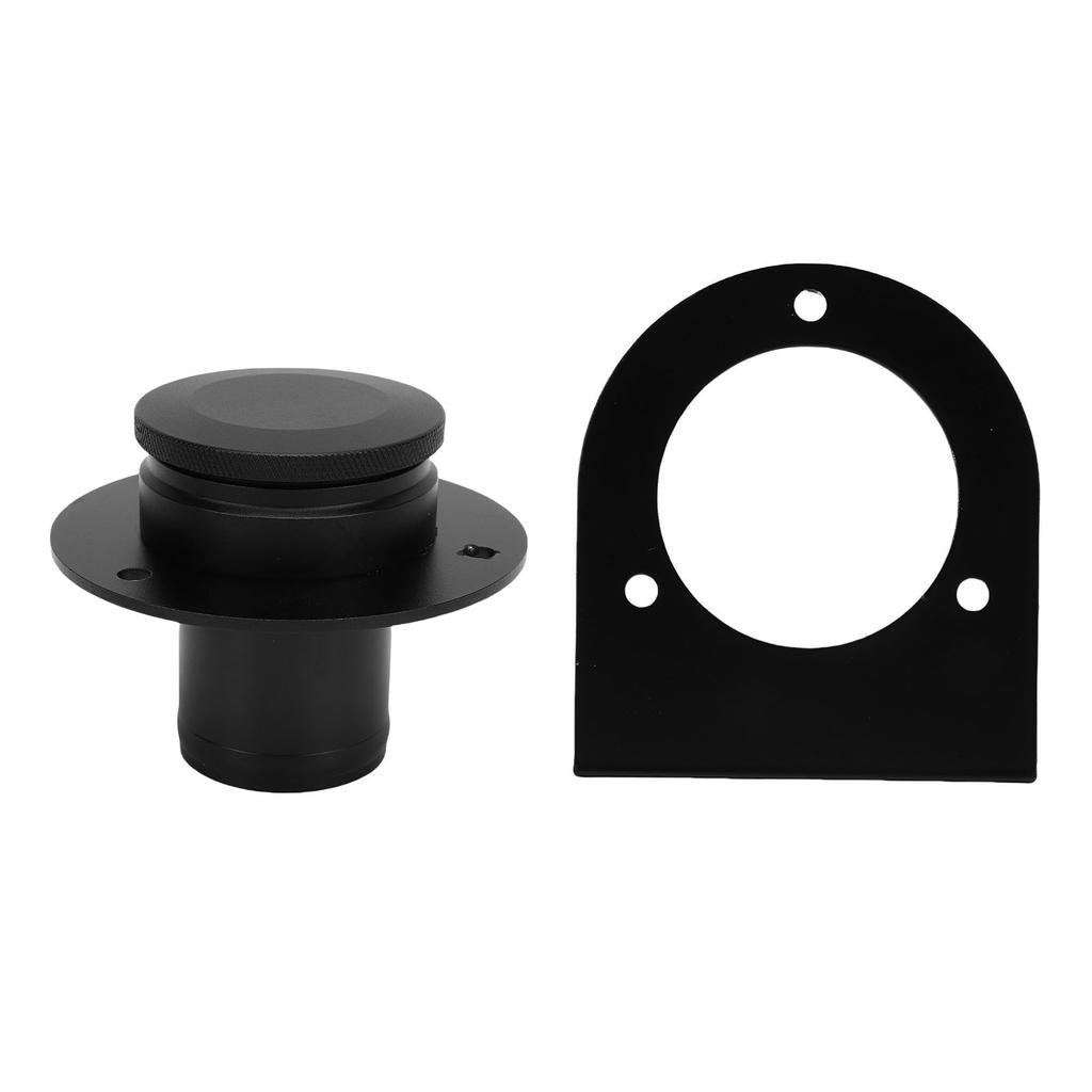 Tankeinfüllstutzen Tankdeckel 17 2530 Aluminiumlegierung Tankdeckel und Halterung für Sand Rails Hot Rods Schwarz