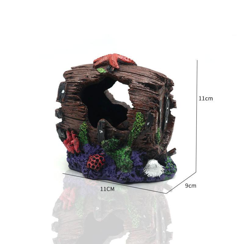 

Аквариум Искусственная Бочка Пещера Смола Украшения Декорации Ландшафтные Аксессуары Для Аквариума Аквариумные Декоративные Принадлежности