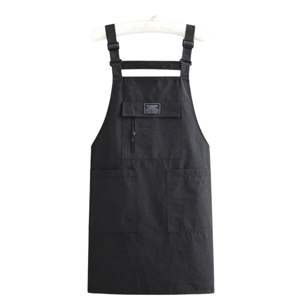 Adjustable Waterproof Apron Solid Color Kitchen Apron Portable Cooking Apron  BBQ