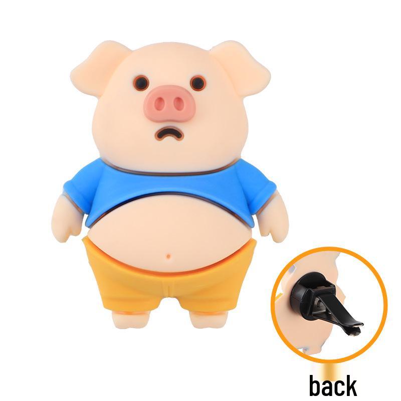 Charming Cartoon Car Air Freshener - Odor Eliminator & Long-lasting Scent Vent Ornament