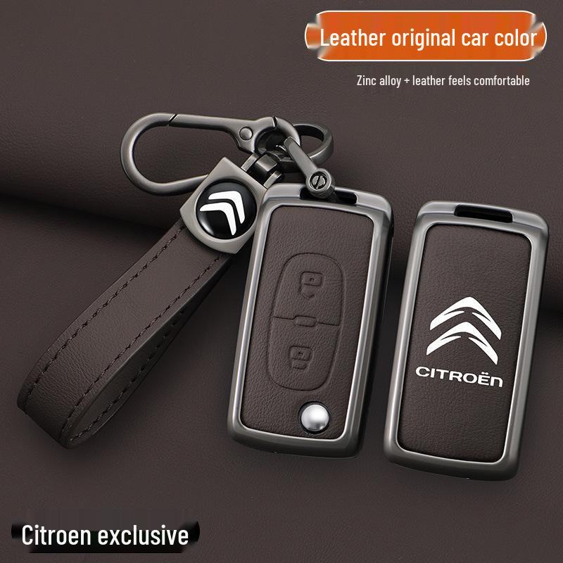 Pouzdro na klíče Citroen pro C4/C5 (2011-2013) Modely - Sklápěcí kovová přezka na skořápku
