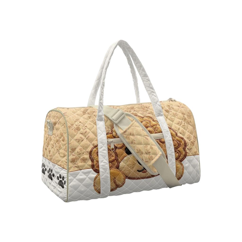 Serie de Pollo 3D Bolso de Viaje de Algodón Acolchado Plegado Bolso de Mano de Moda Estampado para Mujer Bolso de Yoga