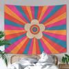 Home Wall Decoration Tapestry Retro Flower Cloud Sun Hanging Cloth Office Living Room Tapestry
