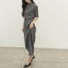 Plara HigH Neck Slim H Line Pleated Dress Up To 88 Pk3mop020c