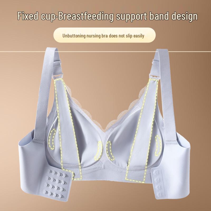 Sömlös amnings-bh för gravida - Mot sidofett, Mot häng, Postpartum, Stor storlek