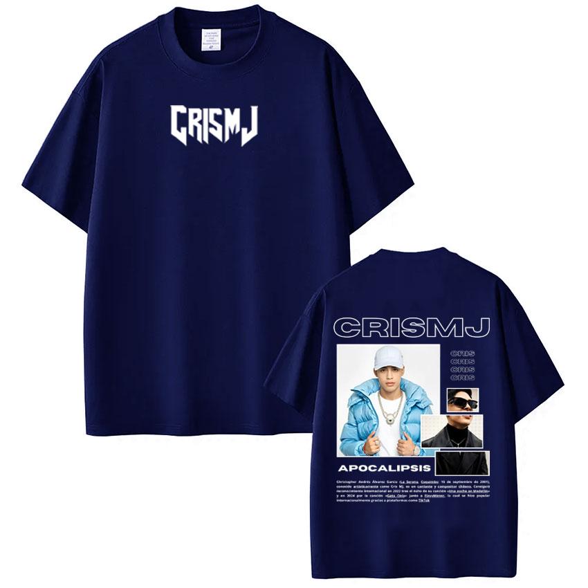 Rapper Cris Mj Tour 2026 Merch Tshirt Men Women Harajuku Gothic T Shirts High Quality Cotton Short-sleeved Oversized T-shirts