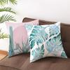 Exotic Plants And Floral Pattern Double-Sided Printed Pillow Cover Short Plush Suitable Living Room Bedrooms Throw Cushion Cover