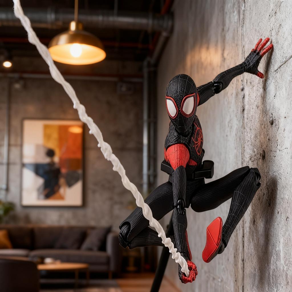 מארוול ספיידרמן אירוע דגם ספיידרמן מיילס SV SHF מוראלס פני פארקר דמויות אנימה צעצוע עם אביזרים