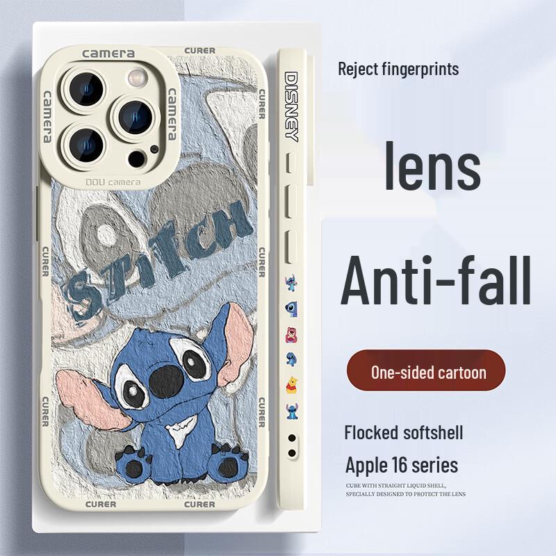 Cartoon Anti-Fall Soft Silicone iPhone Case with Full Lens Protection