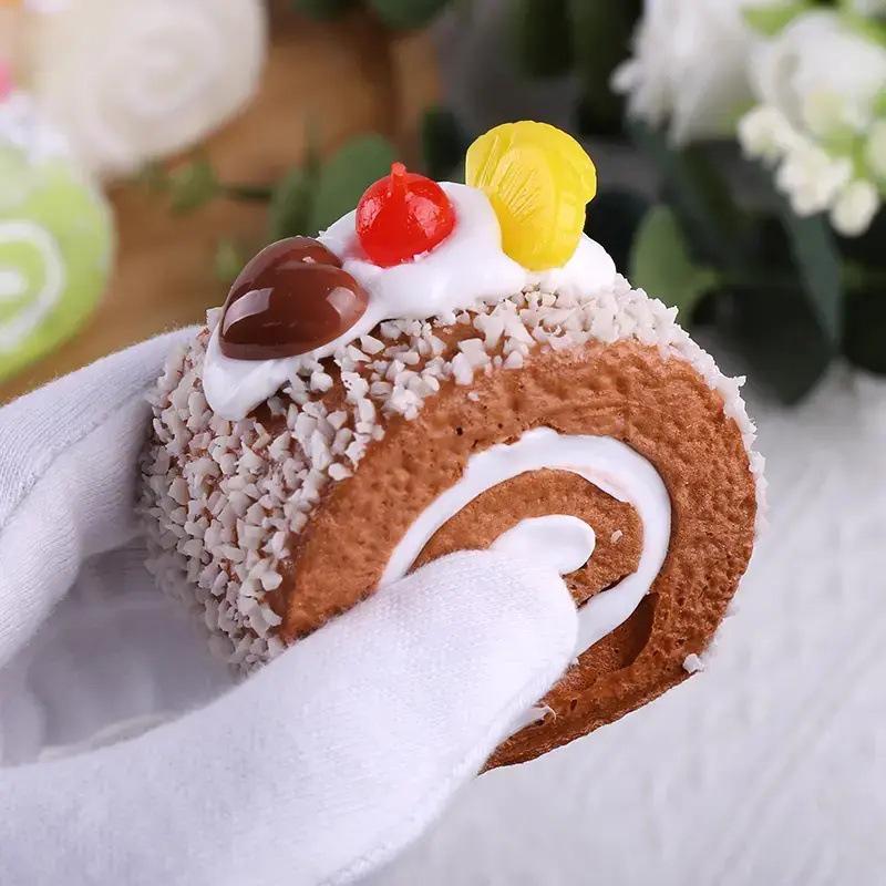 Swiss Roll Model Cake Cream Ornament - Newcomer Exclusive for DIY Decoration