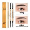 Ultra-Fine 3D Smudge-Proof Double-Ended Eyebrow Pencil with Triangle Tip