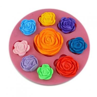 New Rose Shape 3D Cake Mold Silicone Flower Bloom Fondant Soap Mold DIY Baking Moulds Cupcake Candy Chocolate Jelly