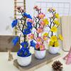 Plum Blossom Decorative Fake Plant With Silk Material For Indoor Garden And Holiday Festivities