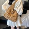 Summer Straw Woven Bag for Women Shoulder Bag Raffia Paper Rope Boho Beach Handbags Casual Messenger Crossbody Bag Female Purse