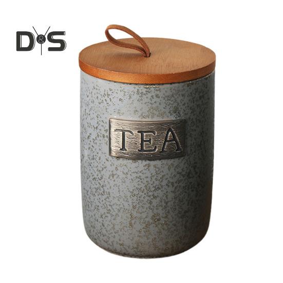 Ceramic Sugar Bowl Sealed Storage Tank with Lid Food Grade BPA Free Large Capacity Coffee Bean Sugar Container Holder