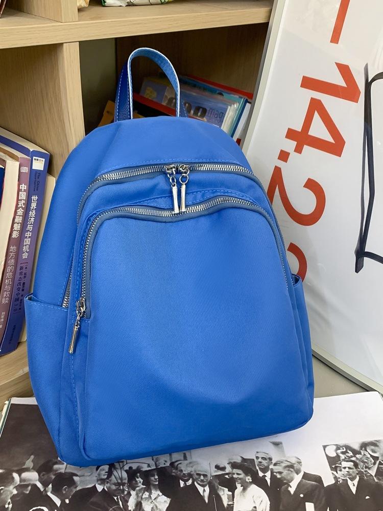 Youth Literary Travel Small Backpack New Lightweight Backpack Women's Summer Solid Color Simple Fashion Mommy Backpack