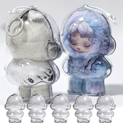 NEUE Transparente Hülle Für Skull Panda Schutzhülle Plüschtiere Displaytasche Tragbare Organizerbox für Skullpanda Hülle