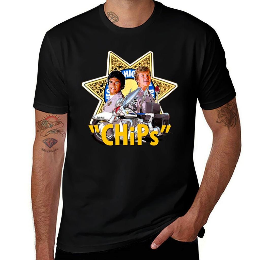 Tv Series Chips Tshirt Large Size Breathable Tee Tshirt